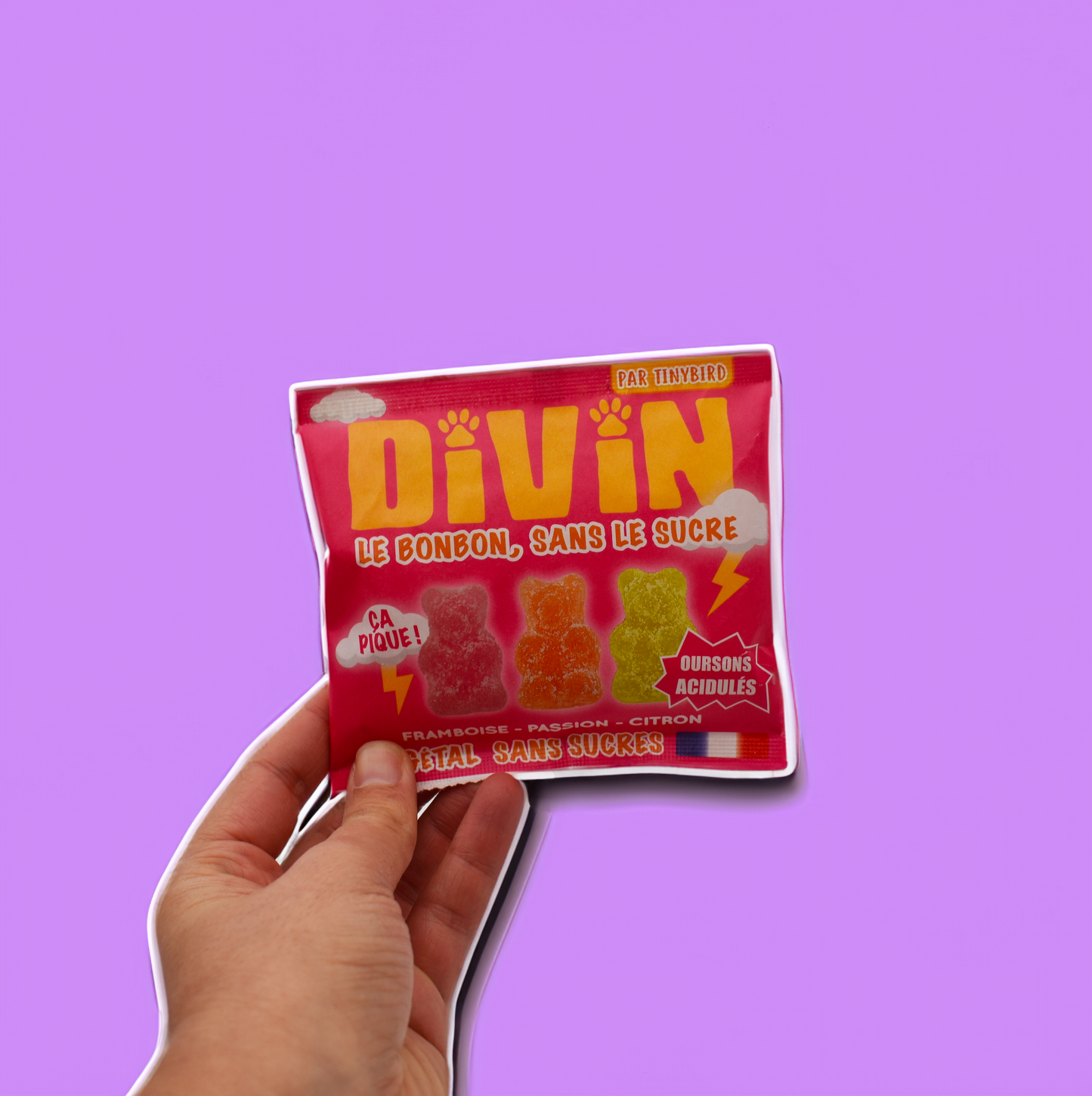 Divin - Le bonbon sans sucre acidulé