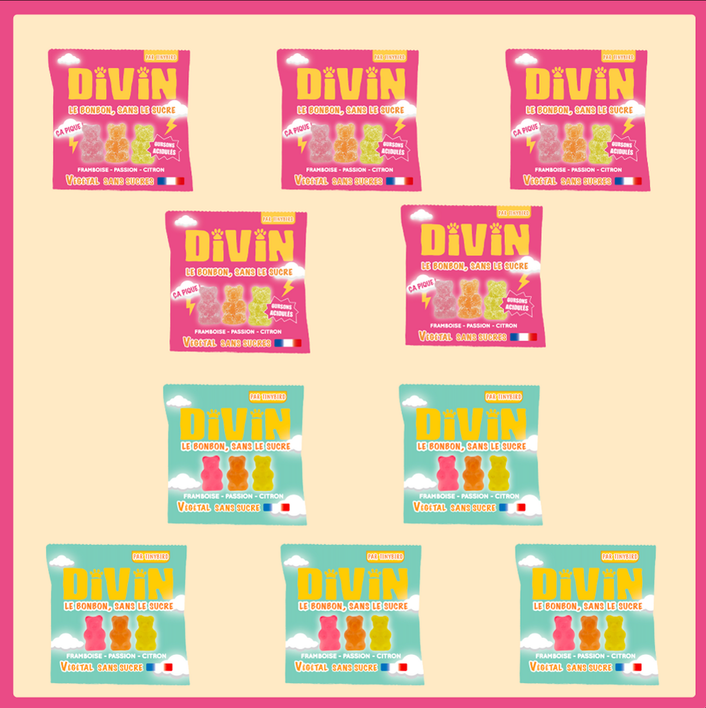 Pack sans sucres Divin Mix