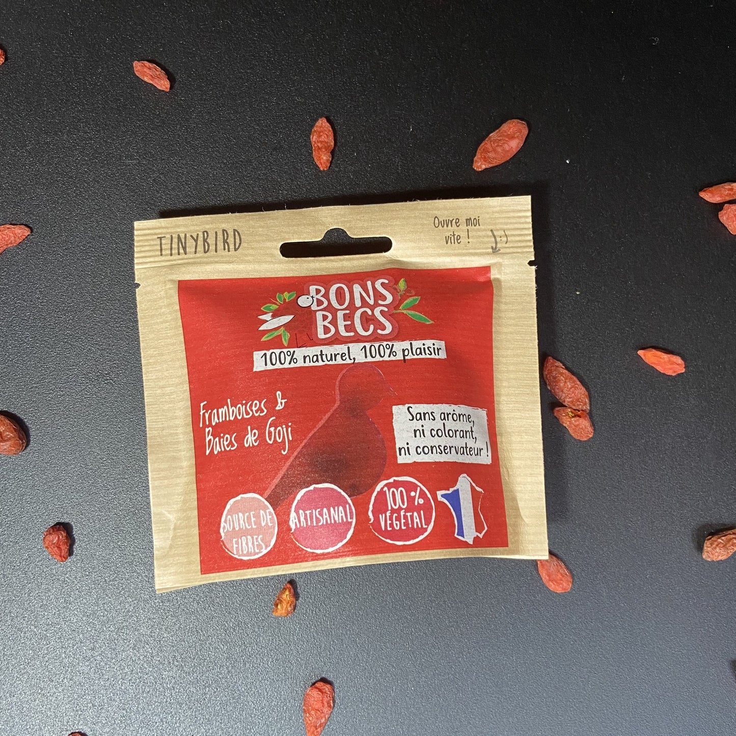 BonsBecs Framboises et baies de goji