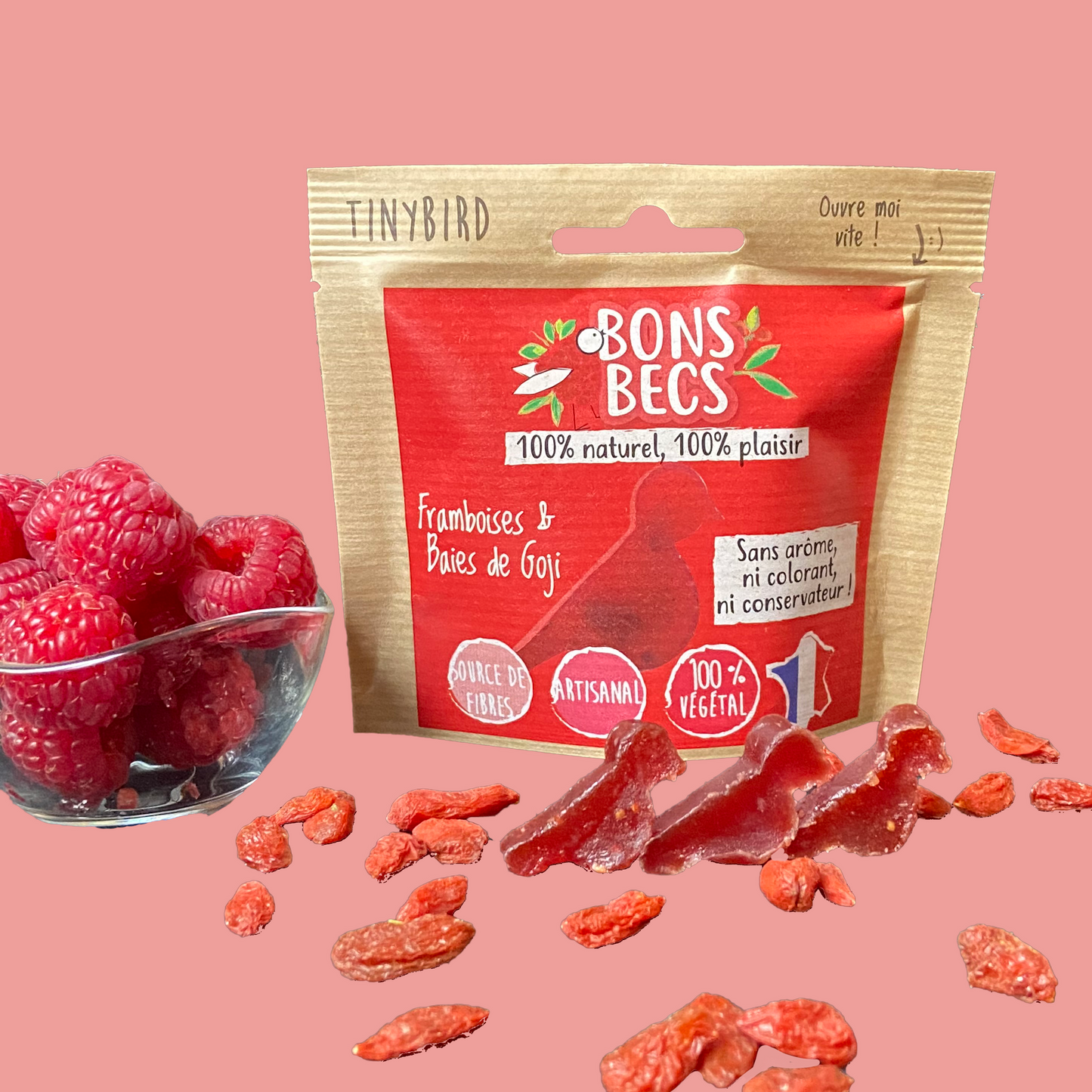 BonsBecs Framboises et baies de goji