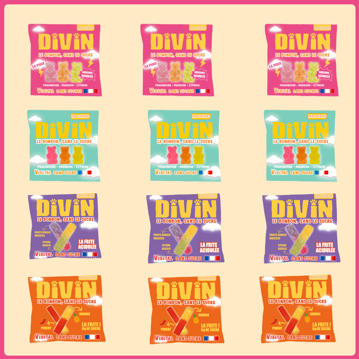 Pack sans sucres Divin Mix